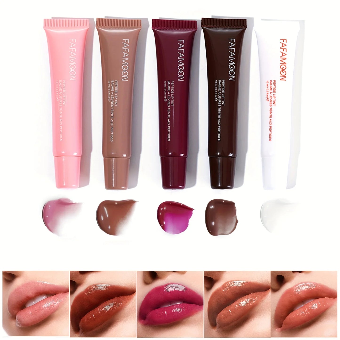 glossy lip balm, moisturizing, hydrating and lightening lip lines, fruity makeup liquid, tinted lip balm suitable for da