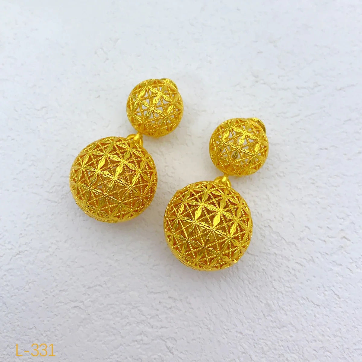 Dubai Ball 24k Gold Plated Jewelry Sets for Women Indian Bridal Costume Necklace Earrings Sets Wedding Party Gifts