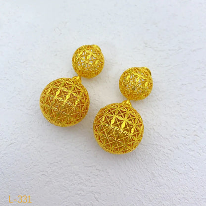 Dubai Ball 24k Gold Plated Jewelry Sets for Women Indian Bridal Costume Necklace Earrings Sets Wedding Party Gifts