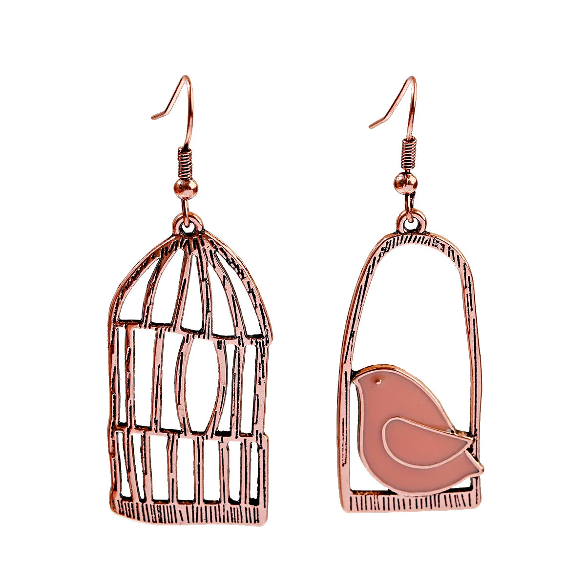 Ethnic Orange Beads Tassel Drop Earrings for Women Antique Gold Plated Geometric Pendientes Earring Boho Vintage Jewelry