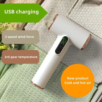 HAOYUNMA New Wireless Hair Dryer 30000 RPM High Wind Speed Dry Cool Hot Air Children's Home Dormitory Travel USB Charging Hair Dryer