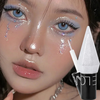 Pearlescent Diamond Gold Liquid Eyeshadow Eyeliner Stick Waterproof Glitter Sequins Rose Gold White Eyeliner Pen Makeup