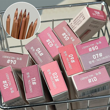 Matte Nude Brown Lip liner Pencil Lipsticks Colors Lip Contour Kit Waterproof Non-sticky Sexy Velvet Red Lipgloss Makeup Tool