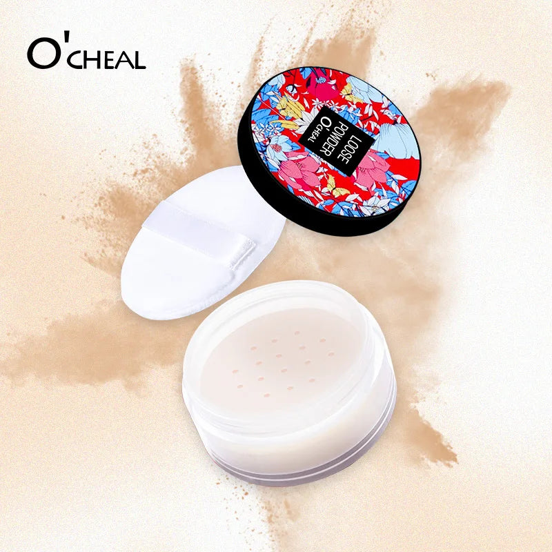 O'CHEAL Face Makeup Powder Loose Powder Face Makeup Waterproof Loose Powder for Face Skin Finish Powder