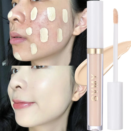 Moisturizing Liquid Concealer Stick Waterproof Lasting Cover Acne Dark Circles Foundation Cream Brightening Face Contour Makeup