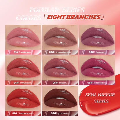 QIBEST Waterproof Lip Gloss Mirror Lipgloss Glaze Moisturizing Water Glossy Lip Gloss Shine Liquid Lipstick Lasting Makeup New