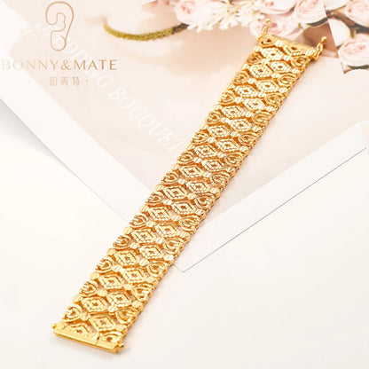 High Quality Woman For Bracelet Luxury Bracelet Fashion Customized 18K Gold Plated Cuban Chain Fashion Jewelry