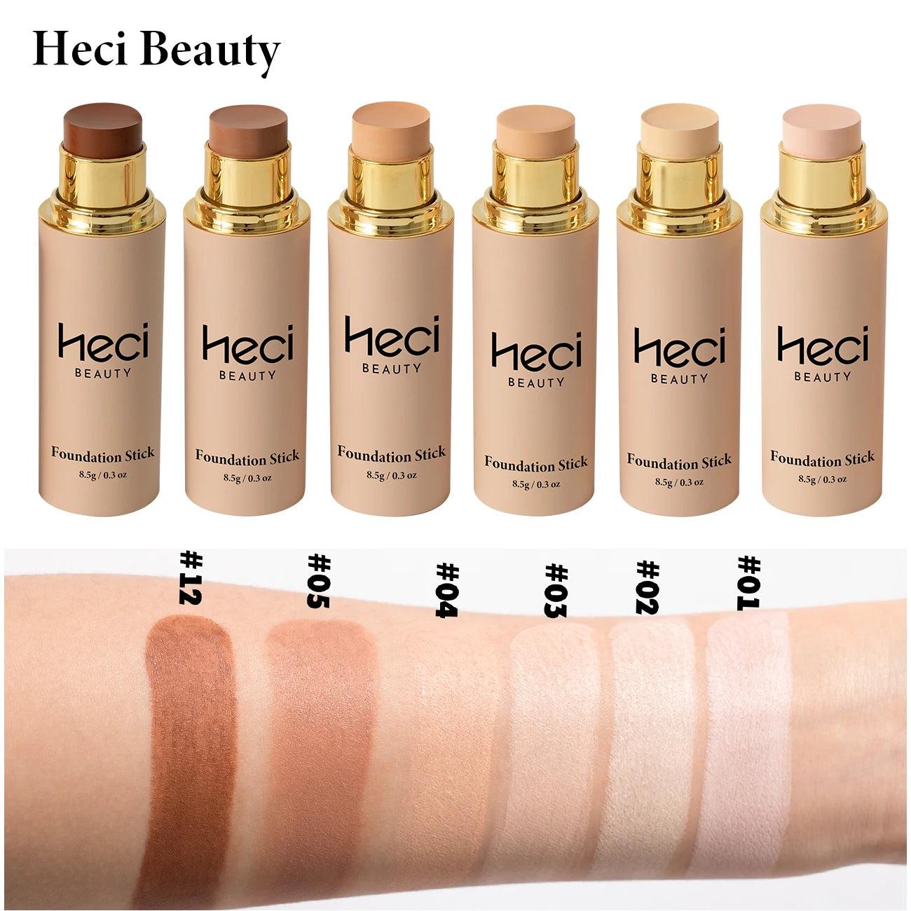 High-End Makeup Pro Foundation Stick, Moisturizing Portable Waterproof Long-Lasting Facial Base Makeup For Natural Flawless Skin