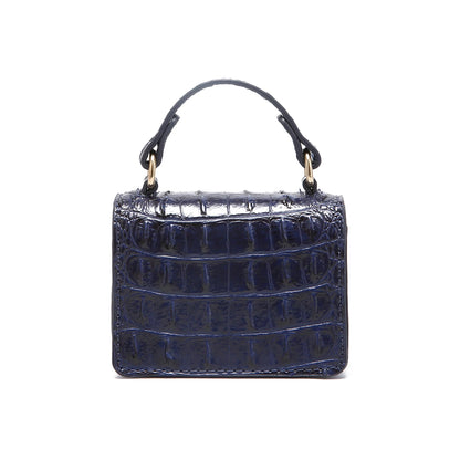 New minimalist and fashionable crocodile pattern solid color gradient commuting convenient shoulder bag