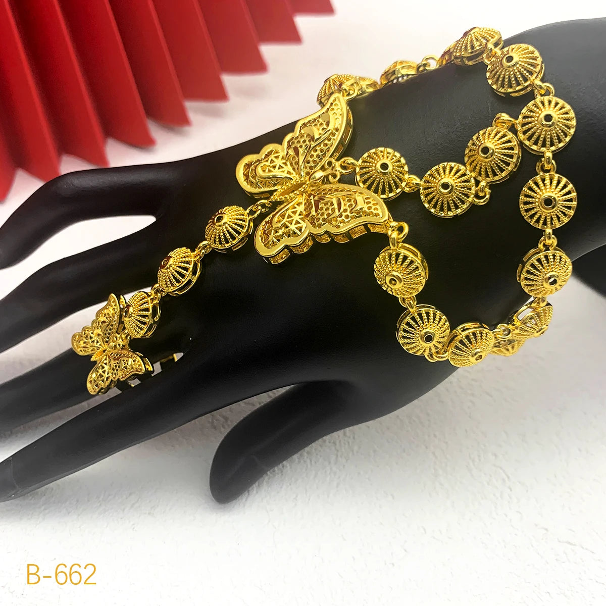 Turkish Coin Bracelet with Ring 24k Gold Plated Tassel Bangle Party Event Accessories Gift