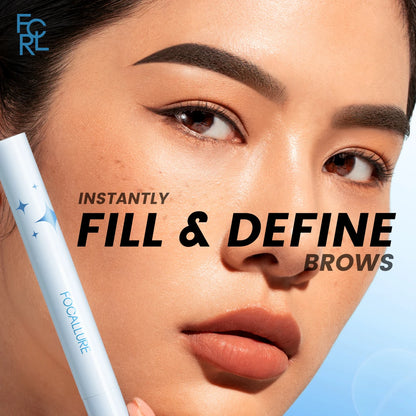 FOCALLURE Waterproof Eyebrow Cream Eyeliner Pencil 2 In 1 Long-lasting Soft Smooth Eyebrow Enhancer Gel Makeup Cosmetics