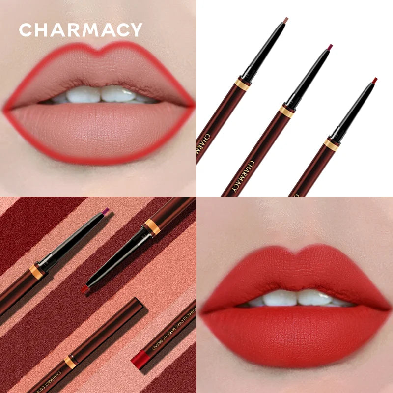 CHARMACY Contour Tint Lipstick Long-lasting Waterproof Matte Lips Makeup Cosmetic Nude Lip liner Pencil