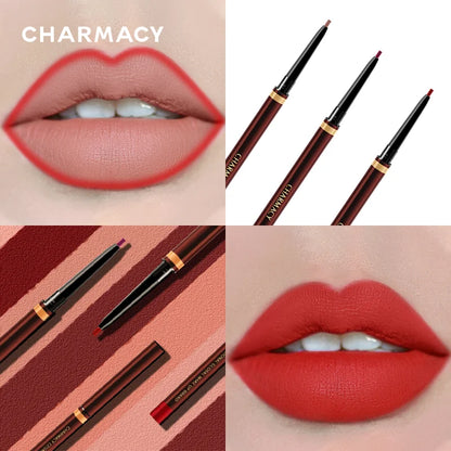 CHARMACY Contour Tint Lipstick Long-lasting Waterproof Matte Lips Makeup Cosmetic Nude Lip liner Pencil