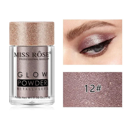MISS ROSE Holographic Sequins Glitter Shimmer Pigment Eye Shadow Tattoo Lip Nail Body Glitter Festival Party Eye Makeup Powder