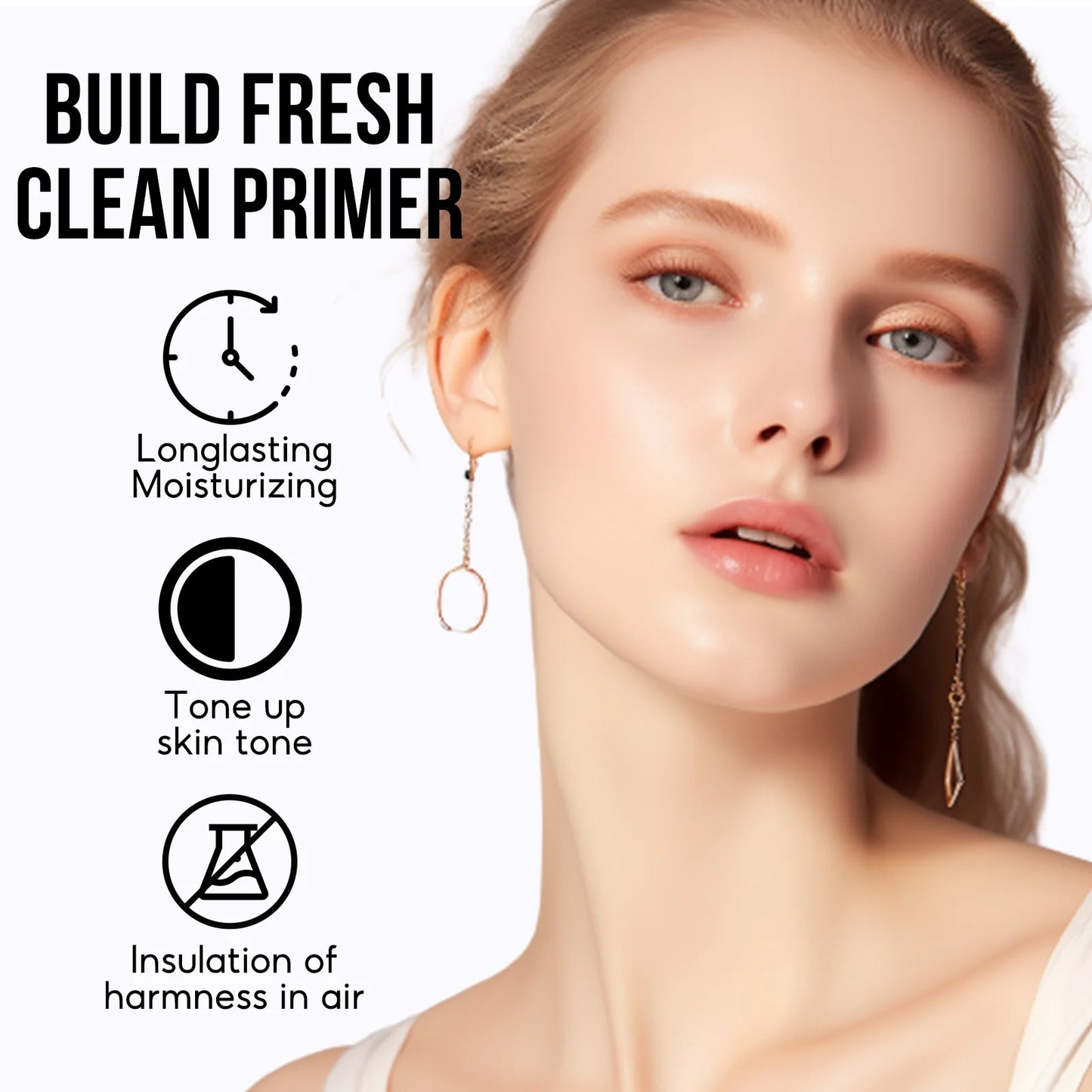 CARSLAN Radiant Hydrating Face Primer Mosituriser Smoothing Brighten Improve Dullness Foundation Primer Base Makeup