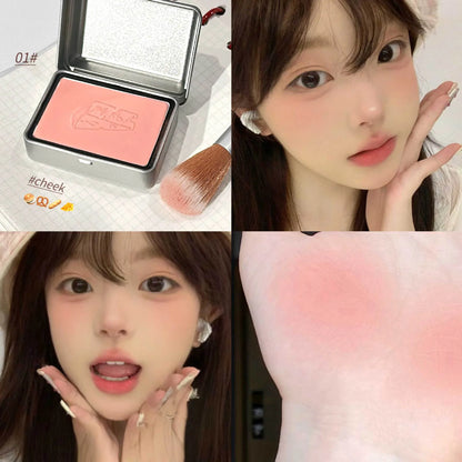 Peninsula Iron Box Blush 4 colors Drunken Rose Cheek Blusher Powder Matte Apricot Rouge Contour Palette Natural Face Makeup