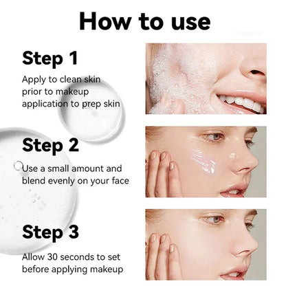 Hydrating Face Primer Makeup Gel Isolation Moisturizing Brightening Invisible Pore Gel-based Facial Makeup Transparent Cream 5ml