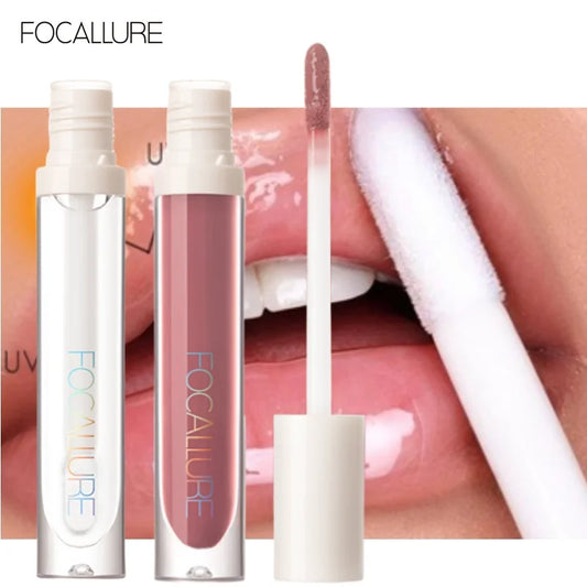 FOCALLURE Makeup Lip Gloss Moisturizing Long Lasting Juicy Jelly Lip Tint Shiny Transparent Lip gloss Women's Cosmetics