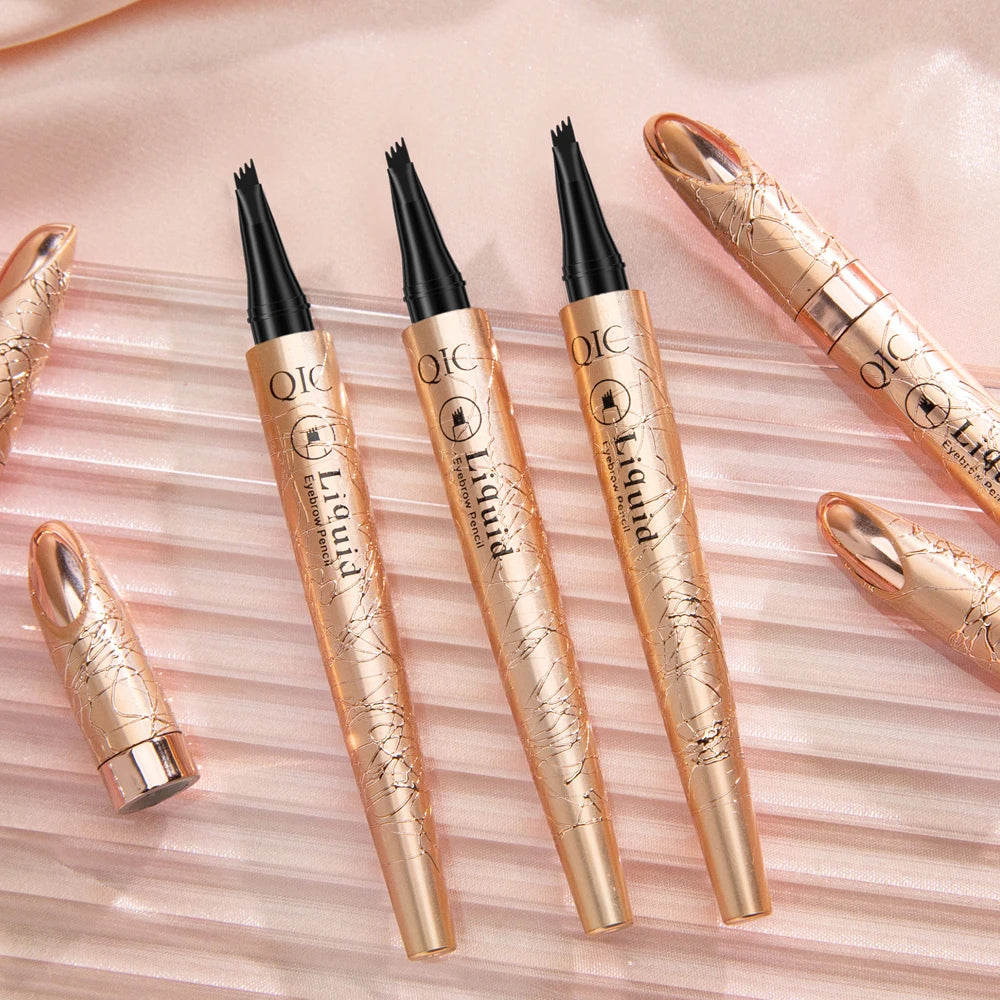 Microblading Eyebrow Pen Waterproof Fork Tip Eyebrow Tattoo Pencil Long Lasting Professional Fine Sketch Liquid Eye Brow Pencil