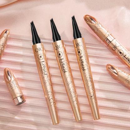 Microblading Eyebrow Pen Waterproof Fork Tip Eyebrow Tattoo Pencil Long Lasting Professional Fine Sketch Liquid Eye Brow Pencil