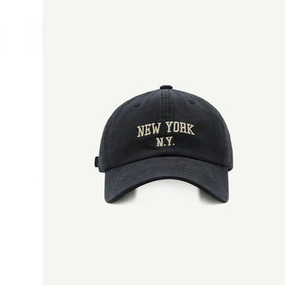 Fashion NEW YORK Letter Cap for Women Men's Baseball Cap Sports Sun Hat Kpop Soft Snapback Retro Hip-Hop Cotton Hats