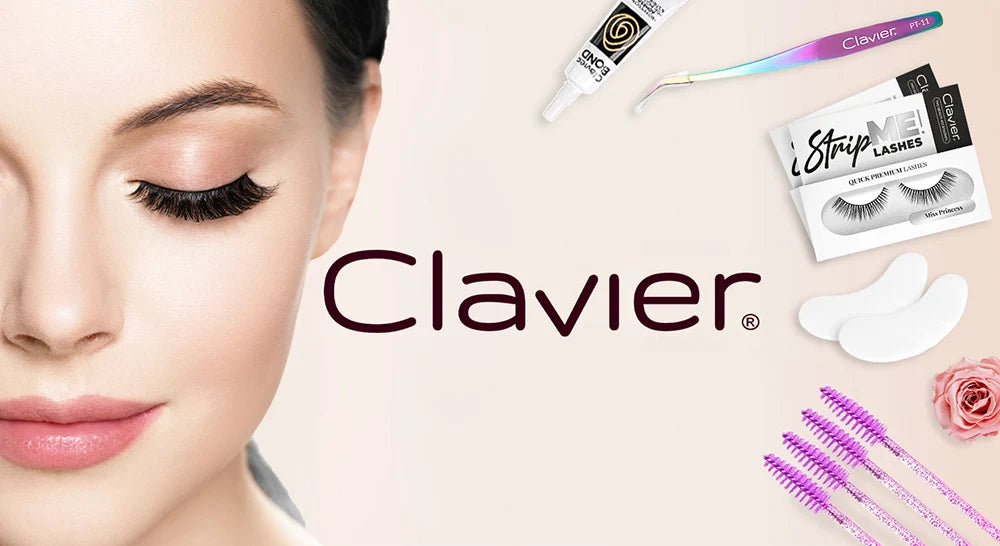 CLAVIER New Arrival Vshape Xtreme Cluster Eyelashes C curling 48 Clusters In One Tray Wide Stem Individual Lash