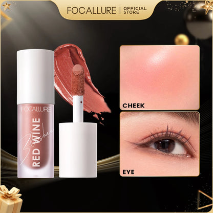 FOCALLURE Multifunction Liquid Face Blusher Contour Long-lasting Matte Natural Cheek Liquid Blush Cream Women Makeup Cosmetics