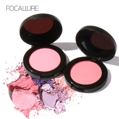 FOCALLURE Blush Palette Makeup Nude Matte Blusher Bronzer Powder Palette Shimmer Face Blusher Palette Makeup Cosmetics