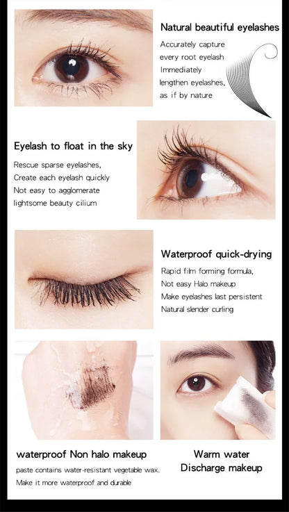 4D Silk Fiber Lash Mascara Eyelash Extension Thick Curling Non-smudge Waterproof Natural Lengthening Lasting Cosmetics Makeup