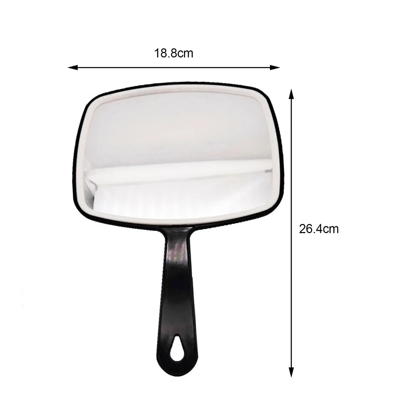 Portable  Cosmetic Mirror Travel Hairdressing Mirror PVC Hand Mirror Clear Grisp Comfortable Large Square Makeup Mirror