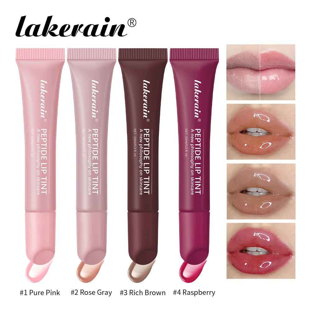 lakerain 10ml Peptide Lip Treatment Moisturizing Lip Mask Gel To Remove Dead Skin Lipstick Base Lip Cream Women Lip Care Mask