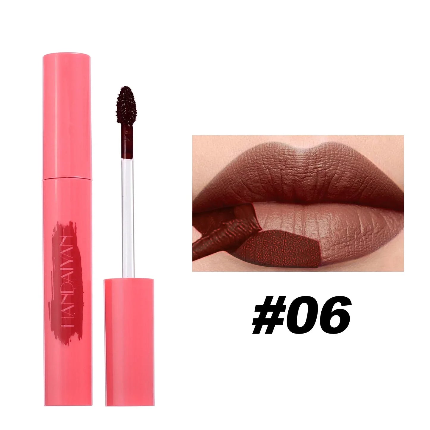 Peel Off Lip Liner Lip Stain Long Wear Tattoo Lipgloss Brown Matte Finish Highly Pigmented Waterproof Liquid Lip Contour Tint