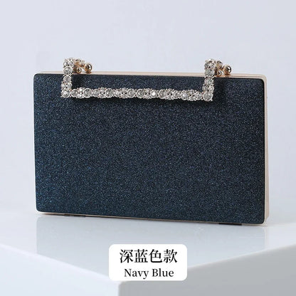 Diamond Party Evening Clutch Bags Small Luxury Cross Body Purses Bride Wedding Wallet With Chain Dinner Handbags For Women