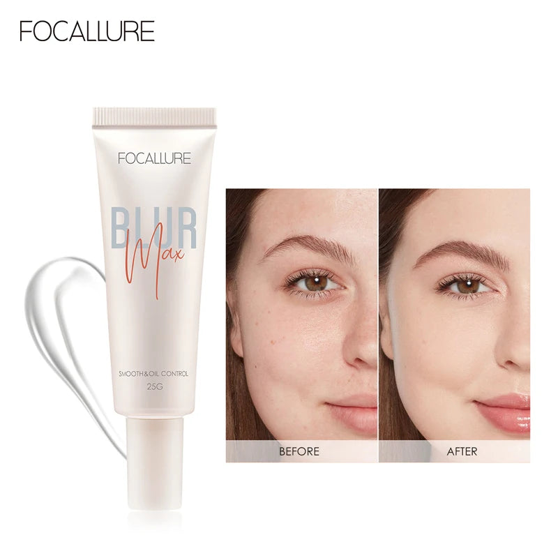 FOCALLURE Oil Control Face Primer Gel High Coverage Invisible Pore Blurring Smooth Foundation Base Makeup Cosmetics