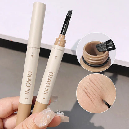 3D Eyebrow Gel Dyeing Cream with Brush Long-lasting Air-cushion Dye Brows Tint Long-lasting 3IN1 Natural Makeup Eyebrow Enhancer