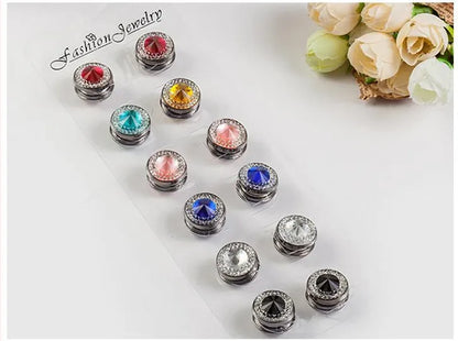 Magnet Brooch With Crystal Strong No Snag  Shawl Pins Clips Accessories