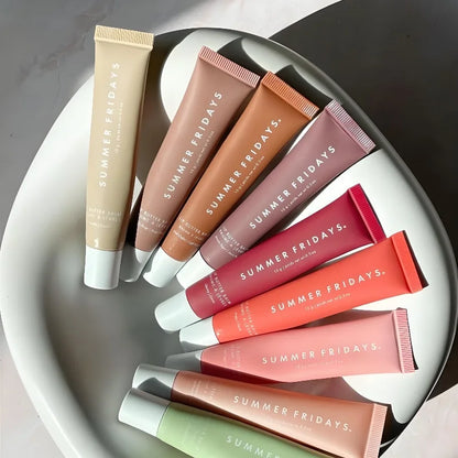 Summer Lip Balm Moisturizing Care Lip Balm Smoothing Lip Lines Lasting Nourishment Women Daily 8 Colors  Natural Soft Makeup