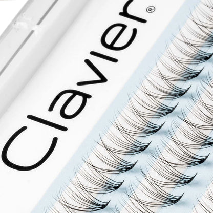 Clavier Silk Eyelashes Professional Makeup Individual Clumps Of Eyelash Extension Naturally Softer Thick Long False Lash