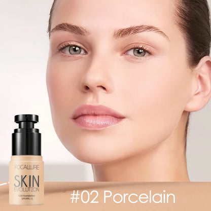FOCALLURE Waterproof Matte Face Liquid Foundation Full Coverage Concealer Whitening Face Makeup Base Cream Cosmetics for Women