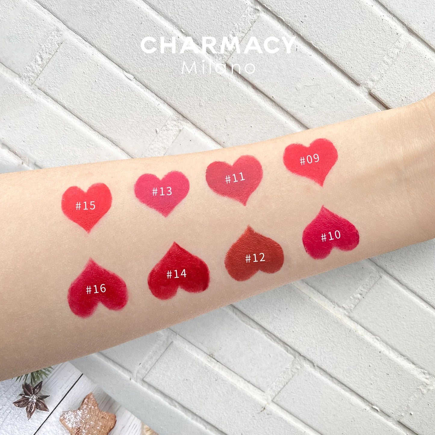 CHARMACY Luxury Velvet Moisturize Lipstick Long-lasting Easy to Wear High Quality Lip Stick Makeup Cosmetic for Women