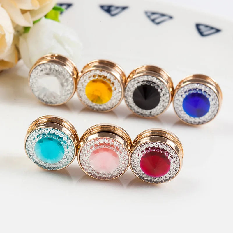 Magnet Brooch With Crystal Strong No Snag  Shawl Pins Clips Accessories