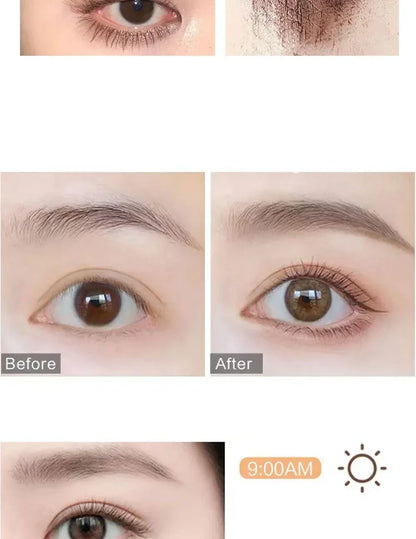 Ultra-fine Mascara Curl Thick Lengthening Eyelash Mascara Waterproof Non-smudge Brown Natural Curling Fine Brush Mascara Makeup