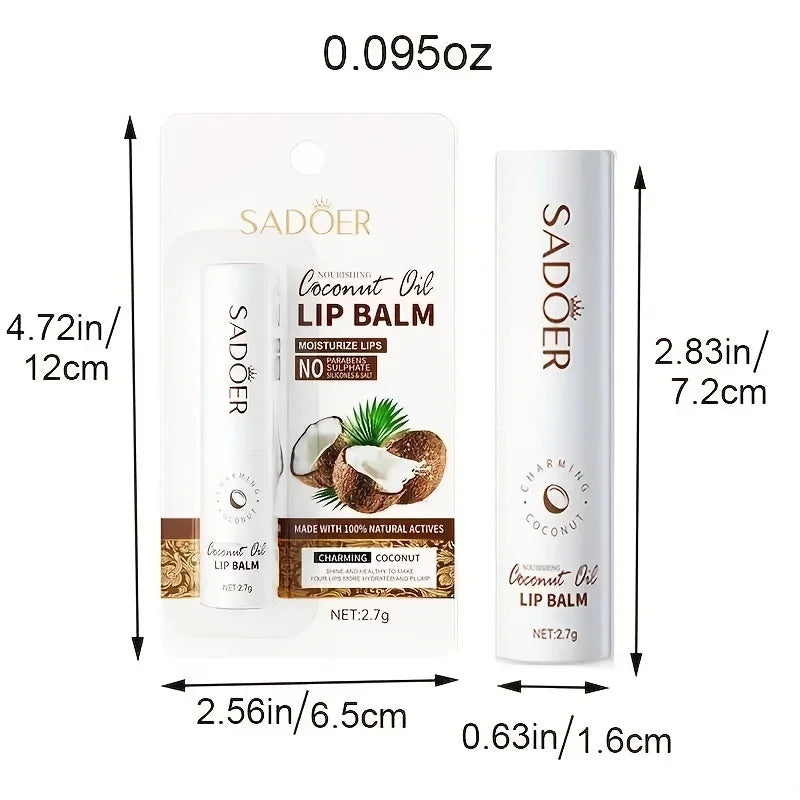 Coconut Lip Balm - Lasting Nourishment and Moisture - Daily Care Lip Balm