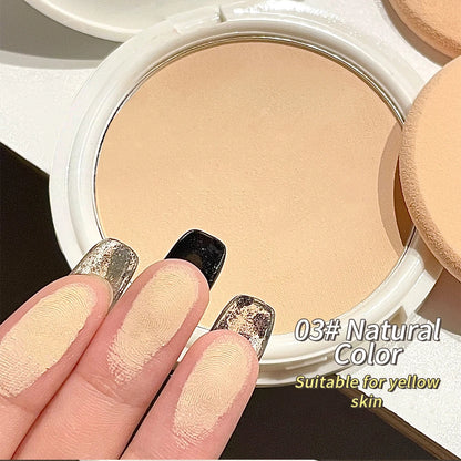 CACE Face Setting Powder Cushion Compact Powder Oil-Control  Matte Colors  Smooth Finish Concealer Makeup Pressed Powder