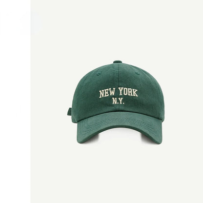 Fashion NEW YORK Letter Cap for Women Men's Baseball Cap Sports Sun Hat Kpop Soft Snapback Retro Hip-Hop Cotton Hats