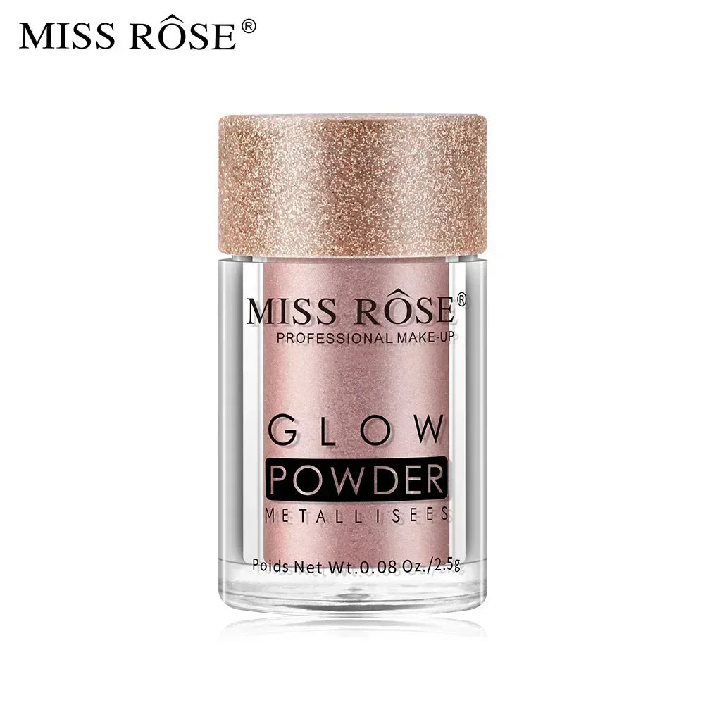 MISS ROSE Holographic Sequins Glitter Shimmer Pigment Eye Shadow Tattoo Lip Nail Body Glitter Festival Party Eye Makeup Powder