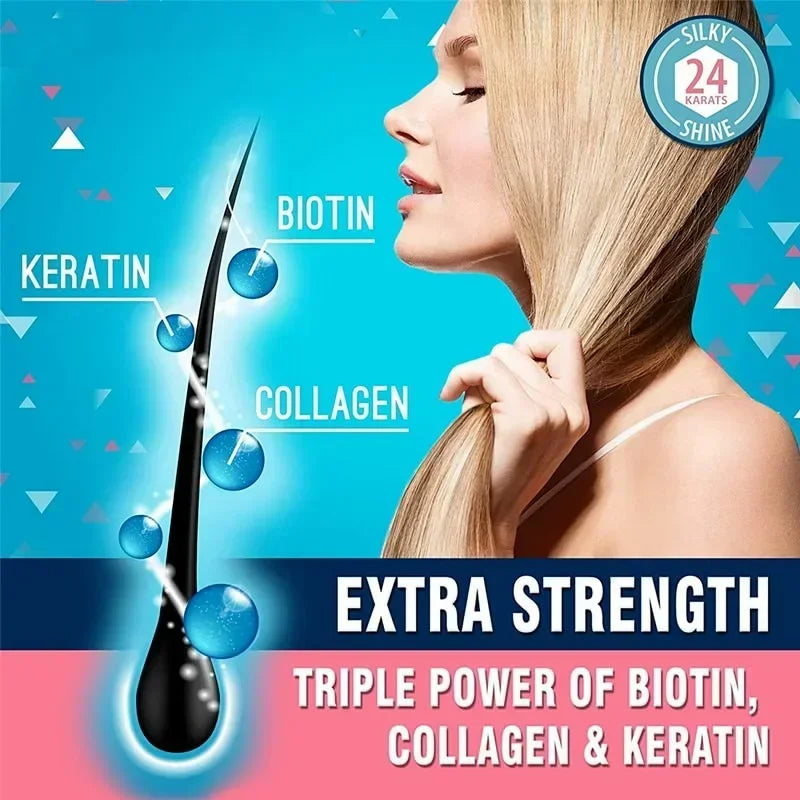 eelhoe Biotin Collagen Keratin Hair Mask Repair Damage Dry Frizz Soften Hair Scalp Care Hair Beauty Health 2024 New