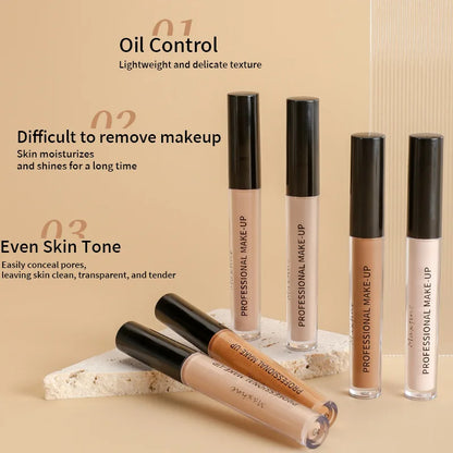 Waterproof Concealer Pen Full Coverage Cover Dark Circles Acne Pores Matte Foundation Cream Facial Long Lasting Makeup Cosmetic