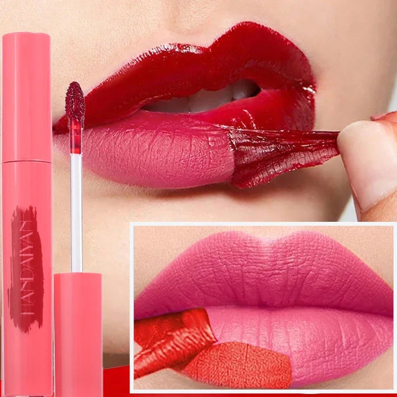 Peel Off Lip Liner Lip Stain Long Wear Tattoo Lipgloss Brown Matte Finish Highly Pigmented Waterproof Liquid Lip Contour Tint