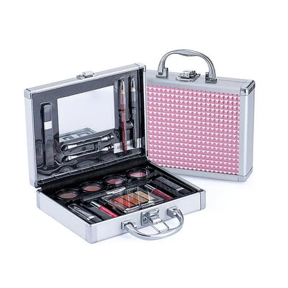 Make Up Set Eye shadow Lipstick Eyebrow Concealer Powder Brush Complete Makeup Full kit Set